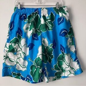 Kanu Swim Shorts Swim Trunks Board Shorts Tropical Floral Large